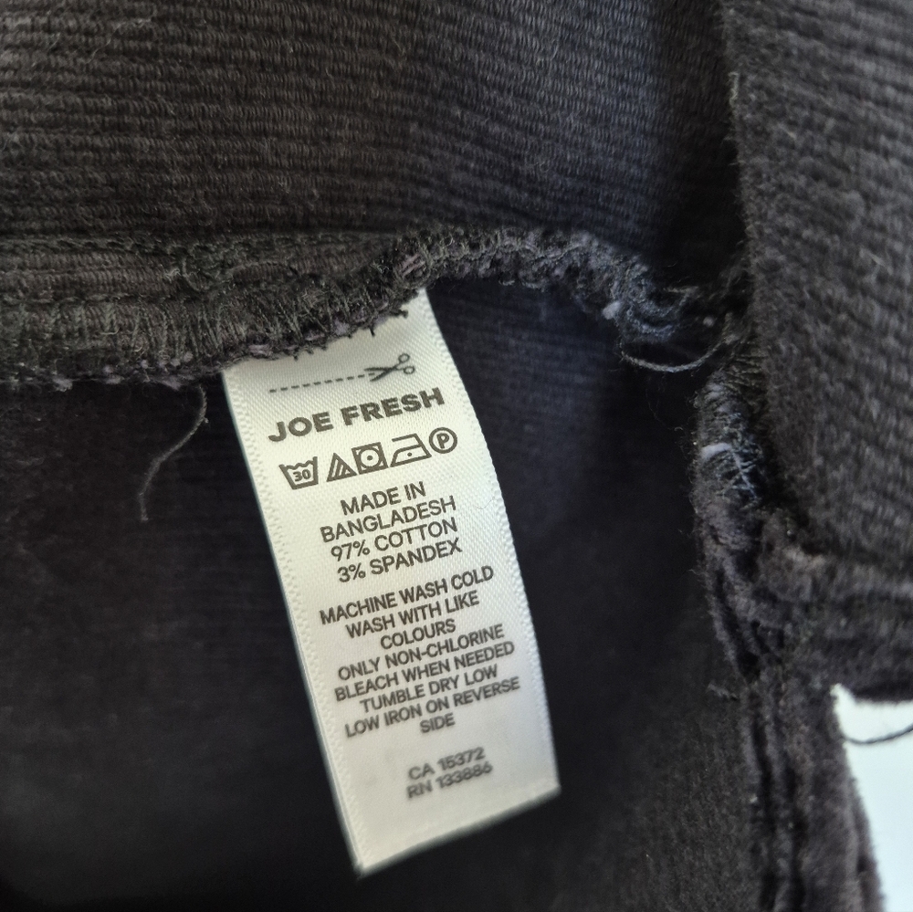 Long 97% Cotton Corduroy Shirt Jacket Size XL By Joe Fresh - Picture 6 of 6